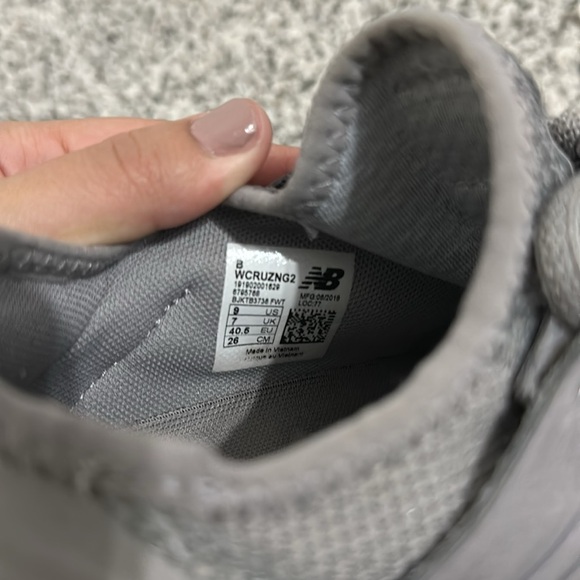 New Balance Gray Knit Sneakers - Picture 4 of 5